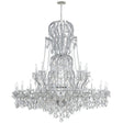 Crystorama Maria Theresa 37 Light Swarovski Strass Crystal Polished Chrome Chandelier