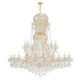 Crystorama Maria Theresa 37 Light Swarovski Strass Crystal Gold Chandelier