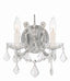 Crystorama Maria Theresa 2 Light Swarovski Strass Crystal Polished Chrome Sconce