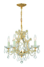 Crystorama Maria Theresa 4 Light Spectra Crystal Gold Mini Chandelier