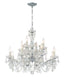 Crystorama Maria Theresa 12 Light Swarovski Strass Crystal Polished Chrome Chandelier