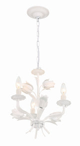 Crystorama Southport 3 Light Wet White Mini Chandelier