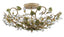 Crystorama Josie 5 Light Champagne Green Tea Semi Flush Mount