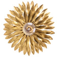 Crystorama Broche 1 Light Antique Gold Sconce