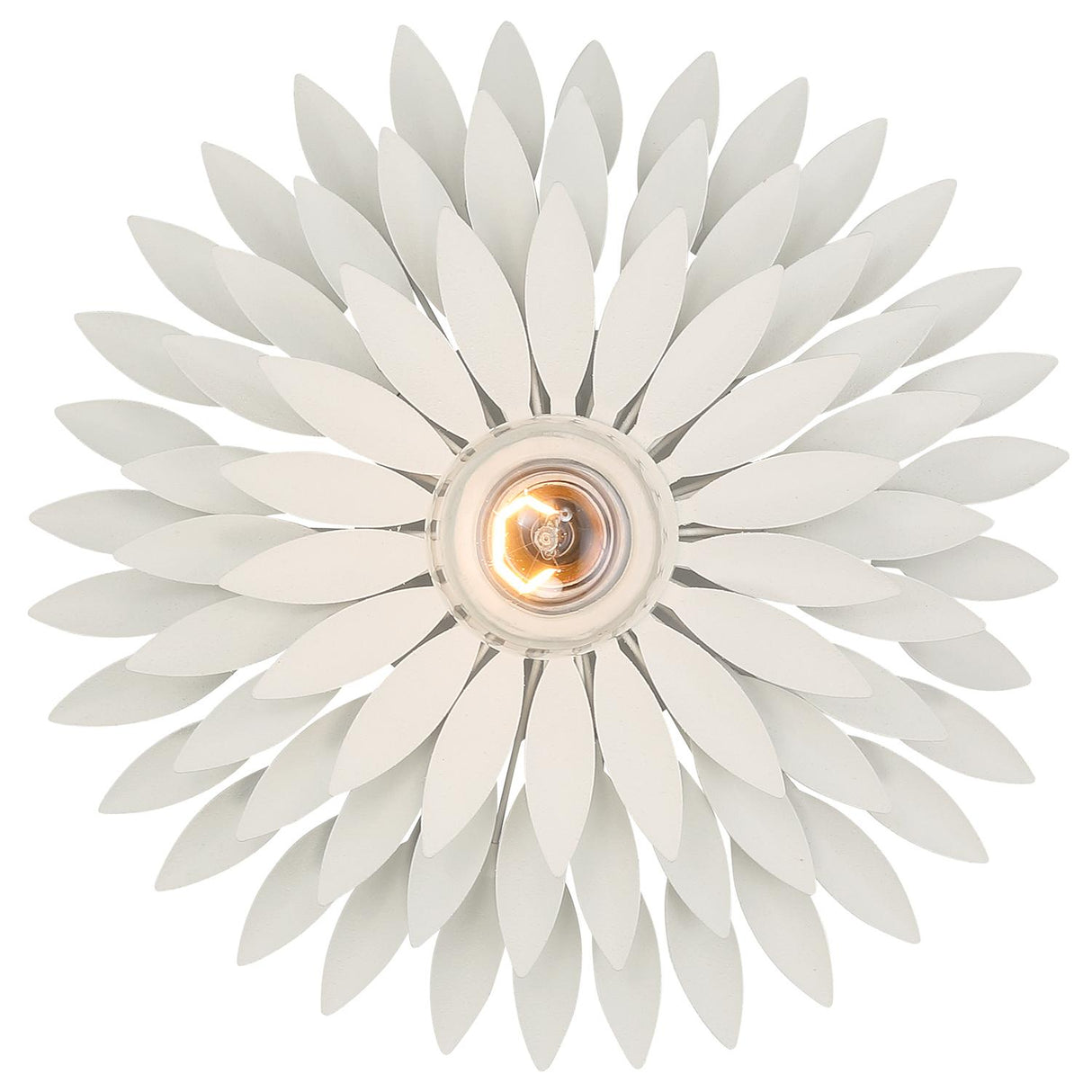 Crystorama Broche 1 Light Matte White Sconce