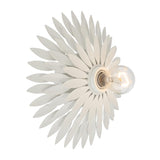 Crystorama Broche 1 Light Matte White Sconce