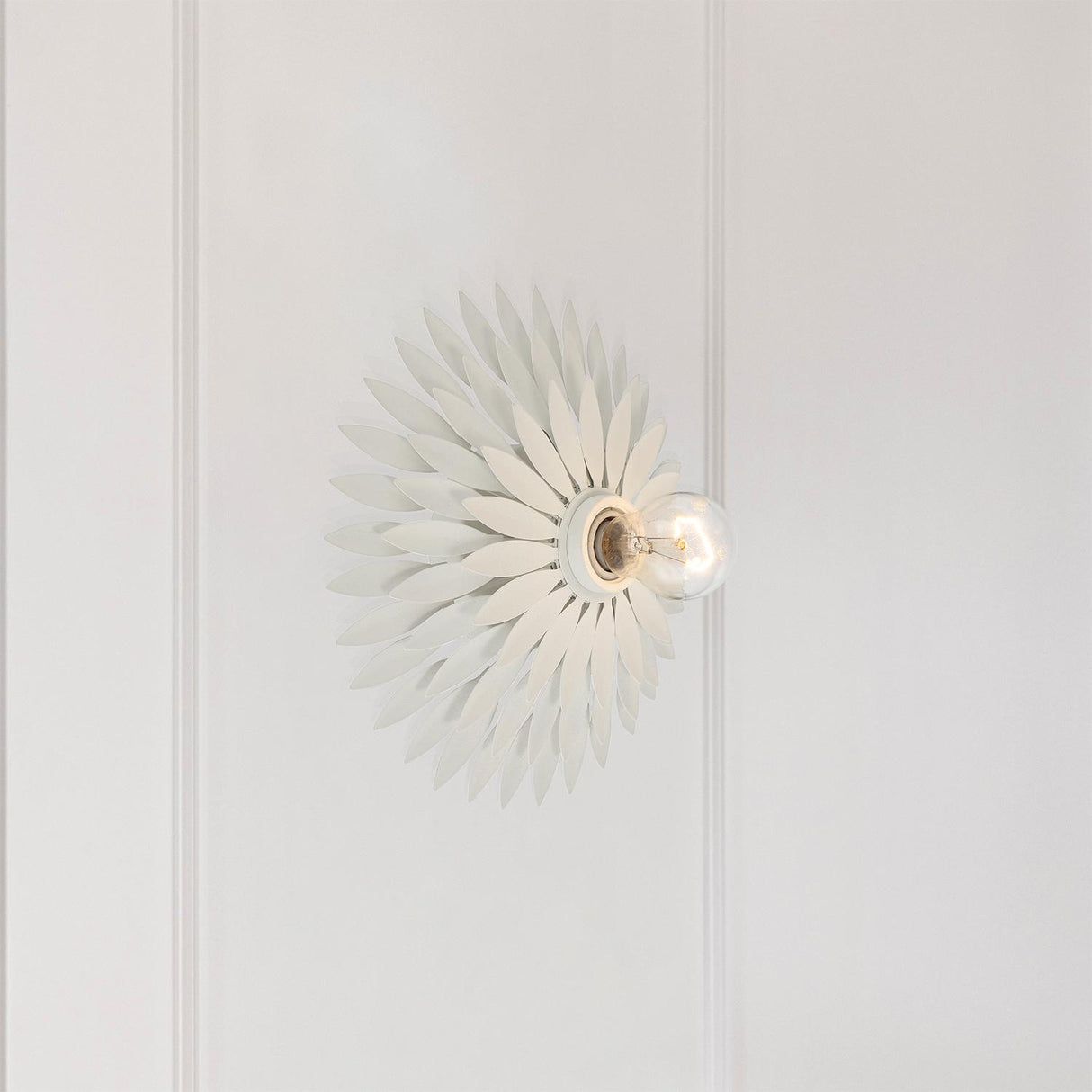 Crystorama Broche 1 Light Matte White Sconce