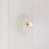 Crystorama Broche 1 Light Matte White Sconce