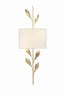 Crystorama Broche 2 Light Antique Gold Sconce