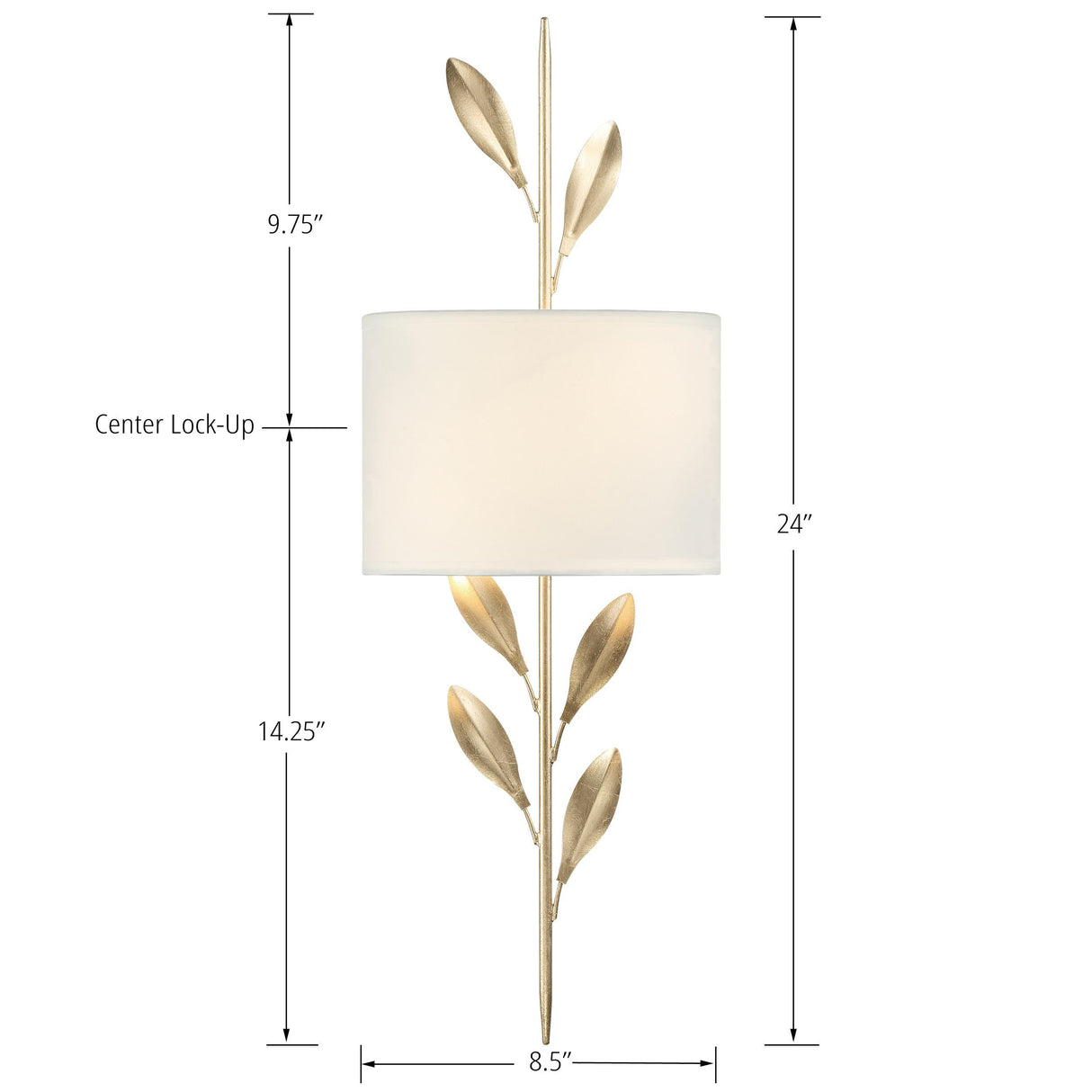 Crystorama Broche 2 Light Antique Gold Sconce