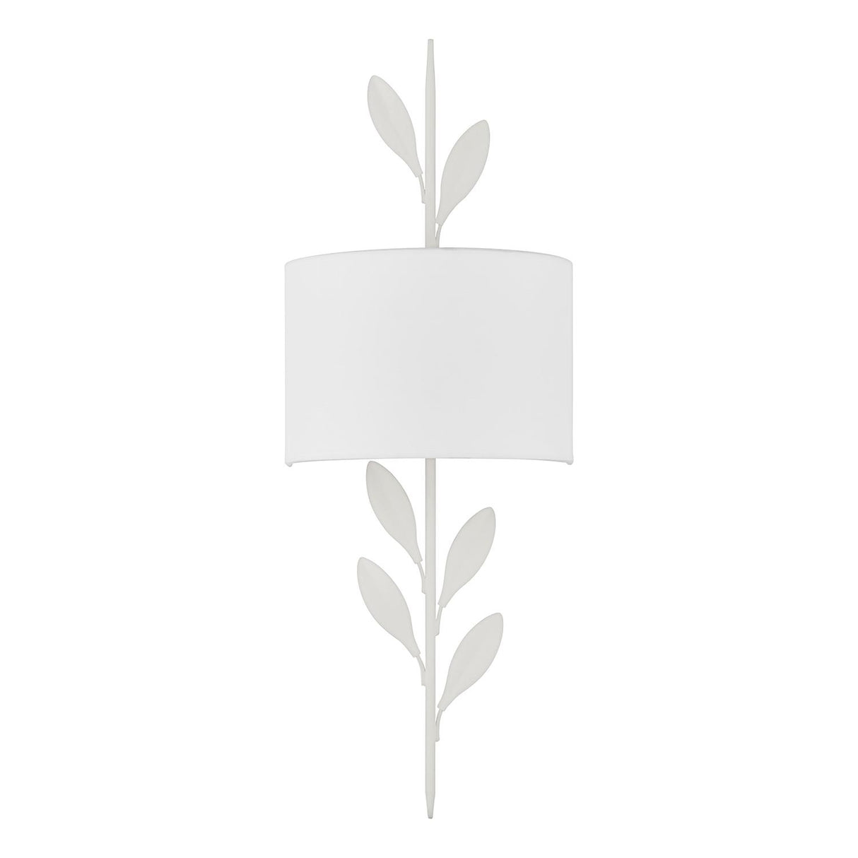 Crystorama Broche 2 Light Matte White Sconce