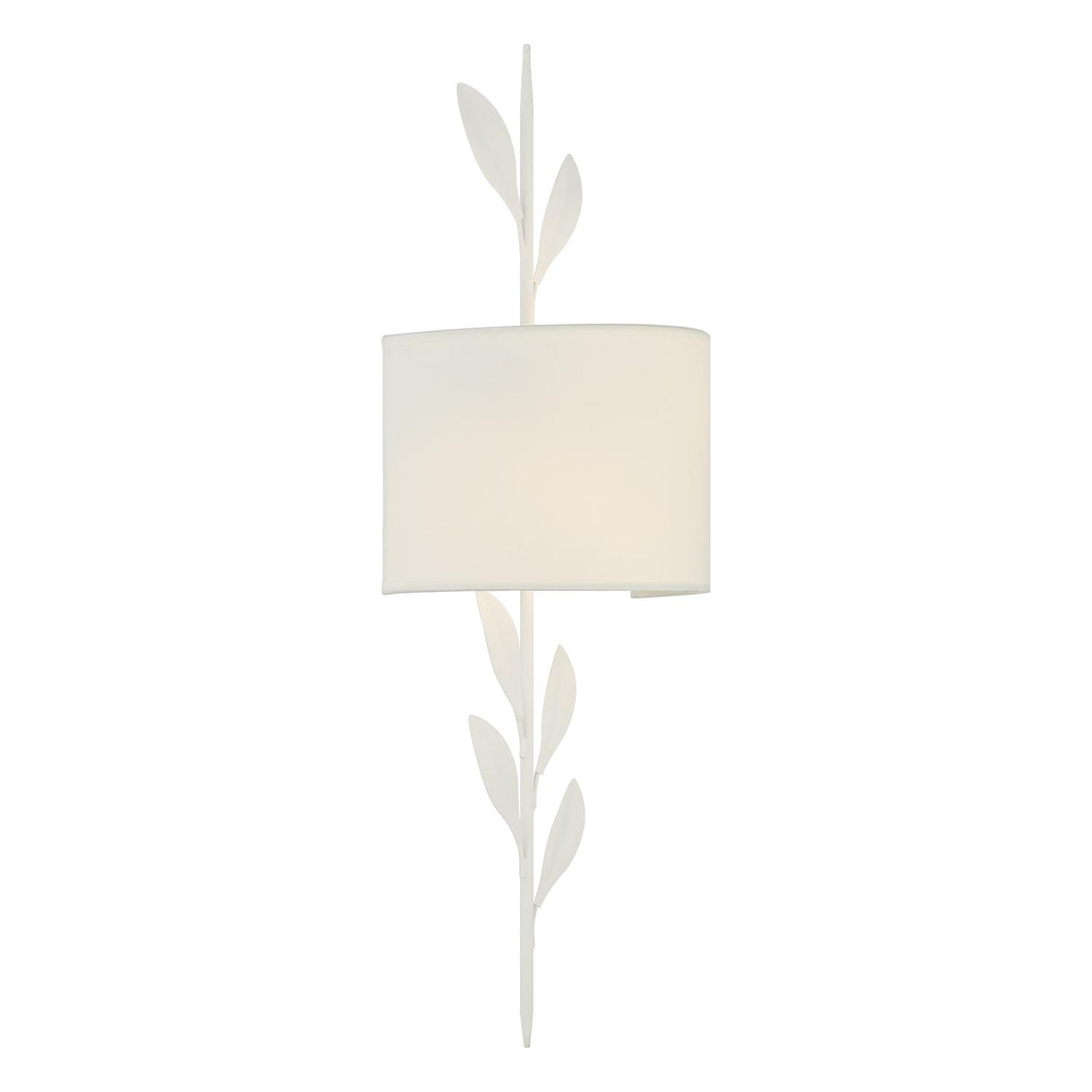 Crystorama Broche 2 Light Matte White Sconce