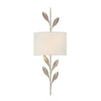 Crystorama Broche 2 Light Antique Silver Sconce