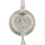 Crystorama Ashton 1 Light Hand Cut Crystal Olde Silver Sconce