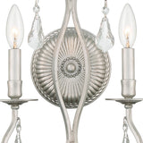Crystorama Ashton 2 Light Swarovski Strass Crystal Olde Silver Sconce