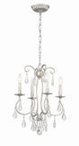 Crystorama Ashton 4 Light Swarovski Strass Crystal Olde Silver Mini Chandelier