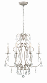 Crystorama Ashton 6 Light Swarovski Strass Crystal Olde Silver Chandelier