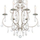 Crystorama Ashton 6 Light Swarovski Strass Crystal Olde Silver Chandelier