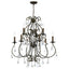 Crystorama Ashton 9 Light Hand Cut Crystal English Bronze Chandelier