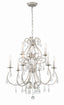 Crystorama Ashton 9 Light Hand Cut Crystal Olde Silver Chandelier