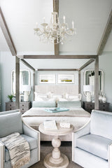 Crystorama Paris Market 6 Light Clear Crystal Antique White Chandelier