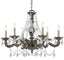 Crystorama Paris Market 6 Light Clear Crystal Venetian Bronze Chandelier