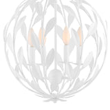 Crystorama Broche 4 Light Matte White Mini Chandelier