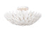 Crystorama Broche 4 Light Matte White Semi Flush Mount