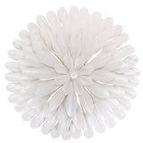 Crystorama Broche 4 Light Matte White Semi Flush Mount