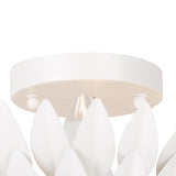 Crystorama Broche 4 Light Matte White Semi Flush Mount