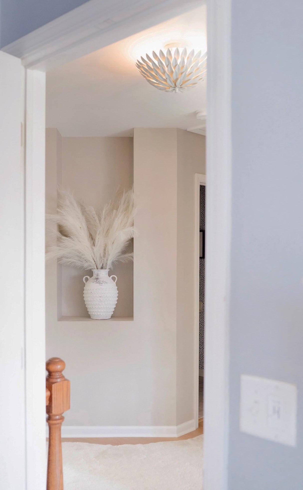 Crystorama Broche 4 Light Matte White Semi Flush Mount