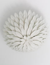 Crystorama Broche 4 Light Matte White Semi Flush Mount