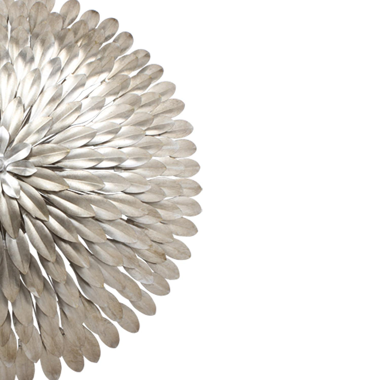 Crystorama Broche 6 Light Antique Silver Flush Mount