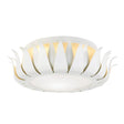 Crystorama Broche 3 Light Matte White Flush Mount