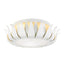 Crystorama Broche 3 Light Matte White Flush Mount