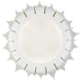 Crystorama Broche 3 Light Matte White Flush Mount