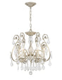Crystorama Regis 6 Light Hand Cut Crystal Olde Silver Chandelier