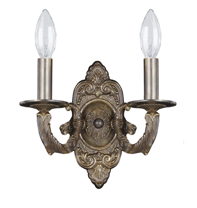 Crystorama Paris Market 2 Light Venetian Bronze Sconce