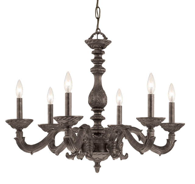 Crystorama Paris Market 6 Light Venetian Bronze Chandelier