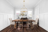 Crystorama Broche 8 Light Antique Gold Chandelier