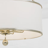 Crystorama Broche 8 Light Antique Silver Chandelier