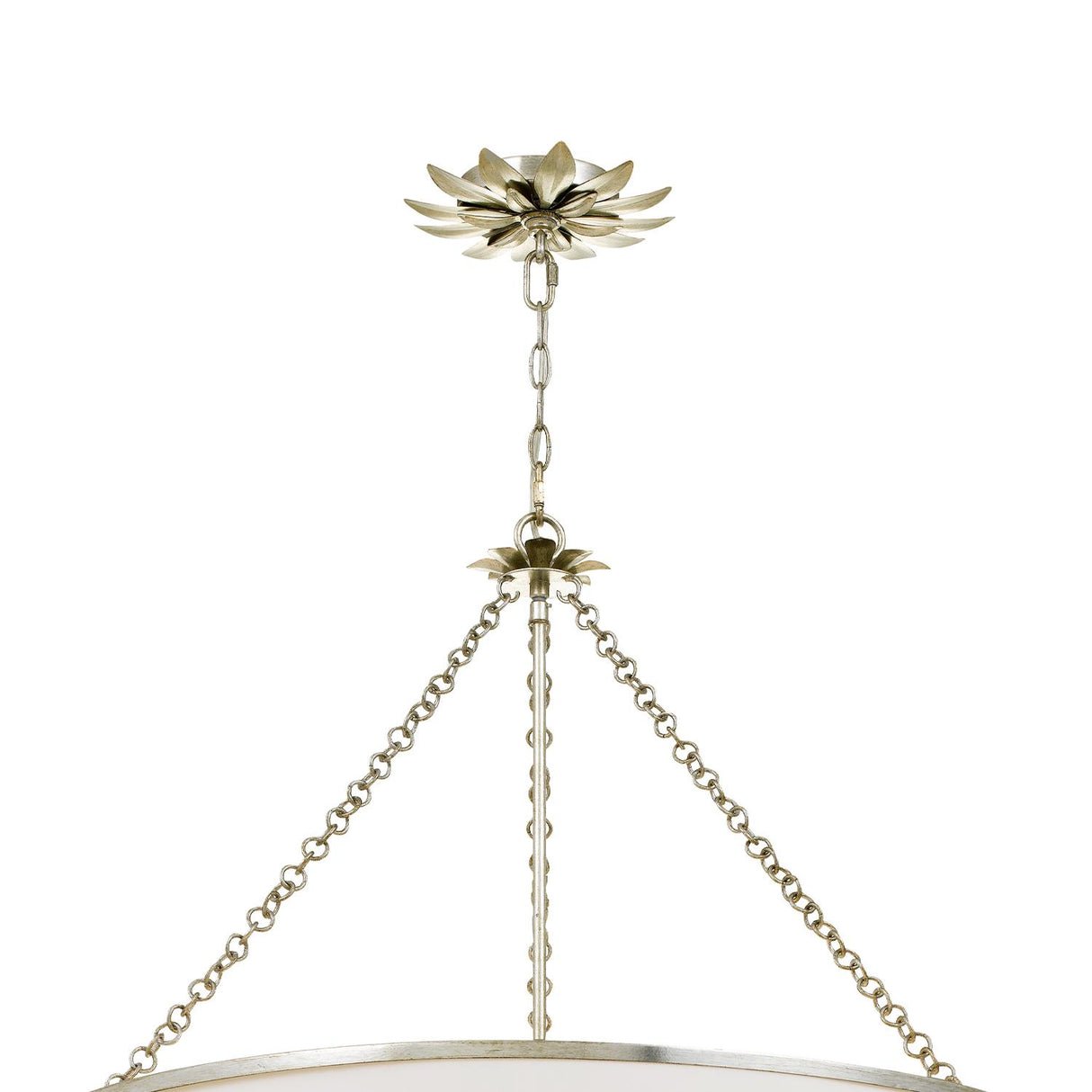 Crystorama Broche 8 Light Antique Silver Chandelier
