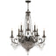 Crystorama Vanderbilt 12 Light Hand Cut Crystal English Bronze Chandelier