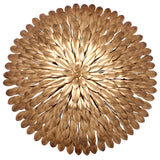Crystorama Broche 6 Light Antique Gold Semi Flush Mount