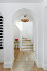 Crystorama Broche 6 Light Antique Gold Semi Flush Mount