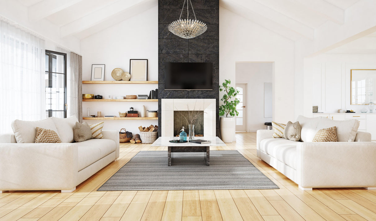 Crystorama Broche 6 Light Antique Silver Chandelier