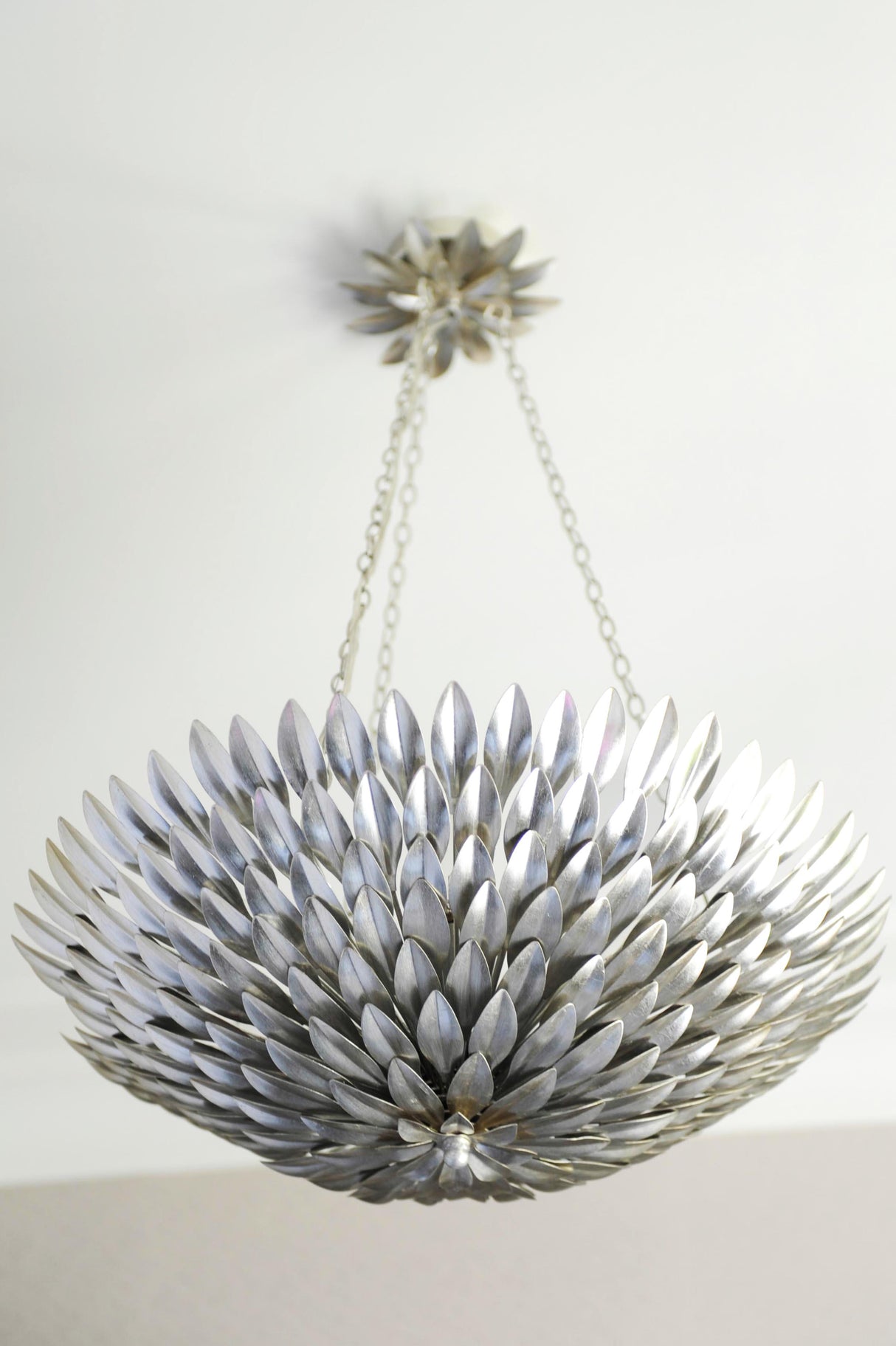 Crystorama Broche 6 Light Antique Silver Chandelier