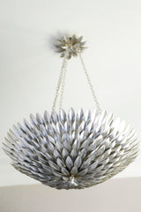 Crystorama Broche 6 Light Antique Silver Chandelier