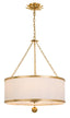 Crystorama Broche 6 Light Antique Gold Chandelier