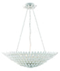 Crystorama Broche 8 Light Matte White Chandelier